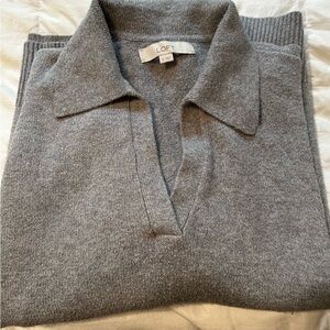 Loft sweater; light gray; size XL